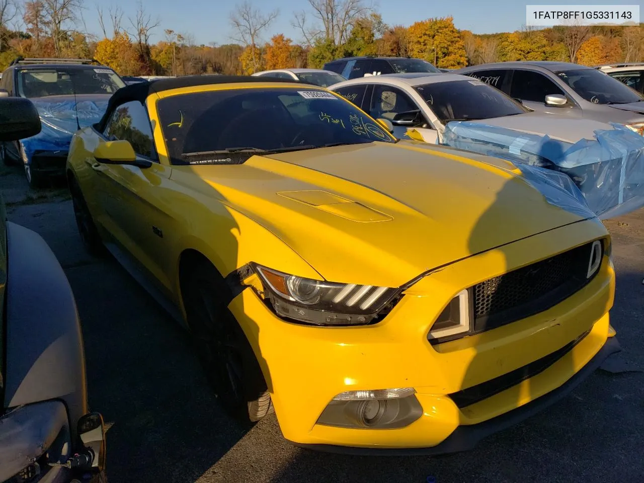 2016 Ford Mustang Gt VIN: 1FATP8FF1G5331143 Lot: 75920444