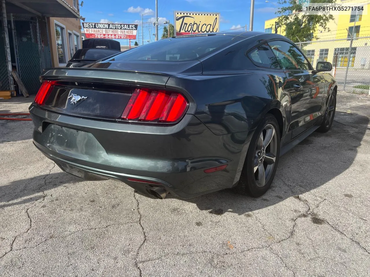 2016 Ford Mustang VIN: 1FA6P8THXG5271754 Lot: 75934164