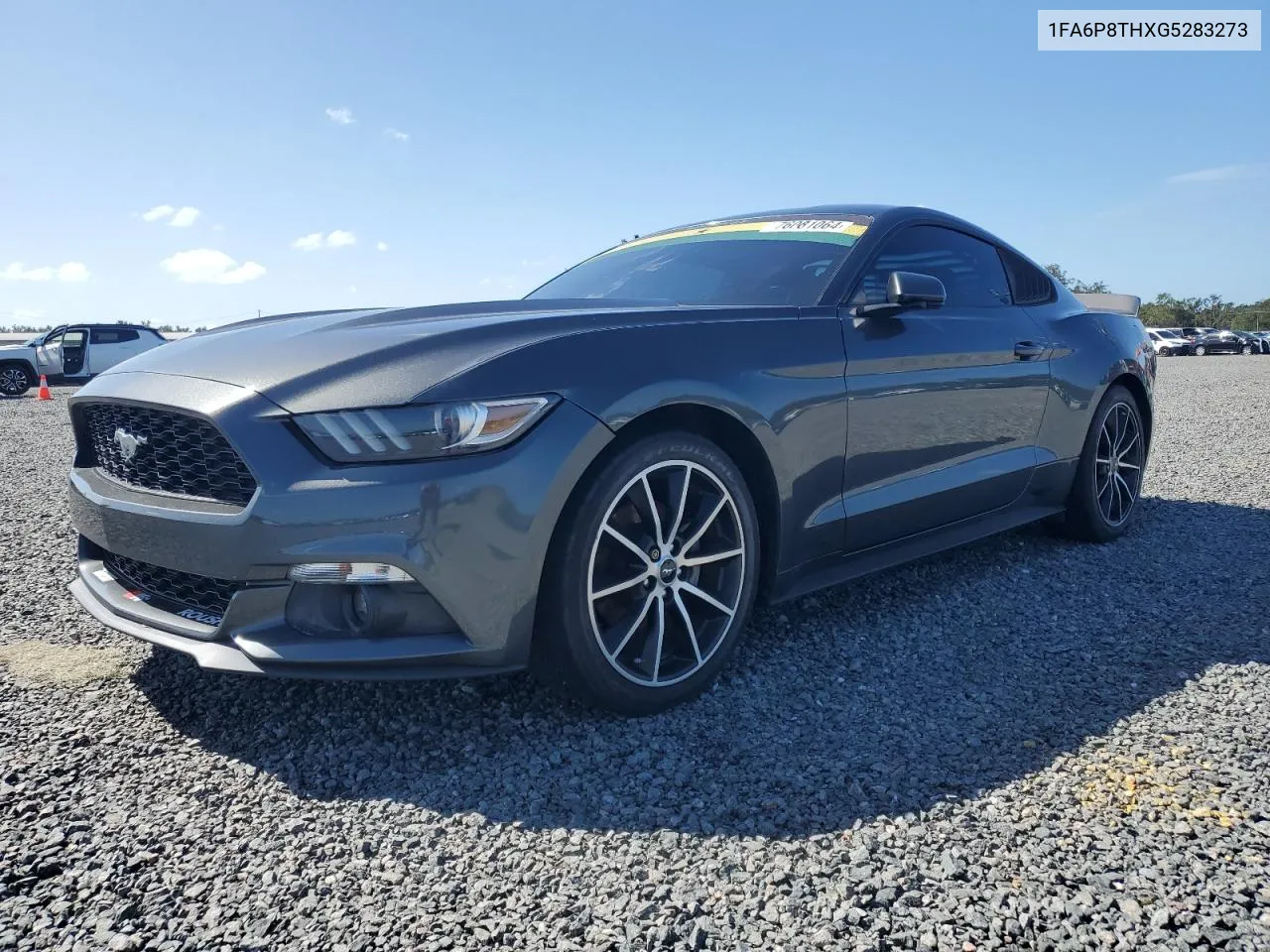 2016 Ford Mustang VIN: 1FA6P8THXG5283273 Lot: 76081064