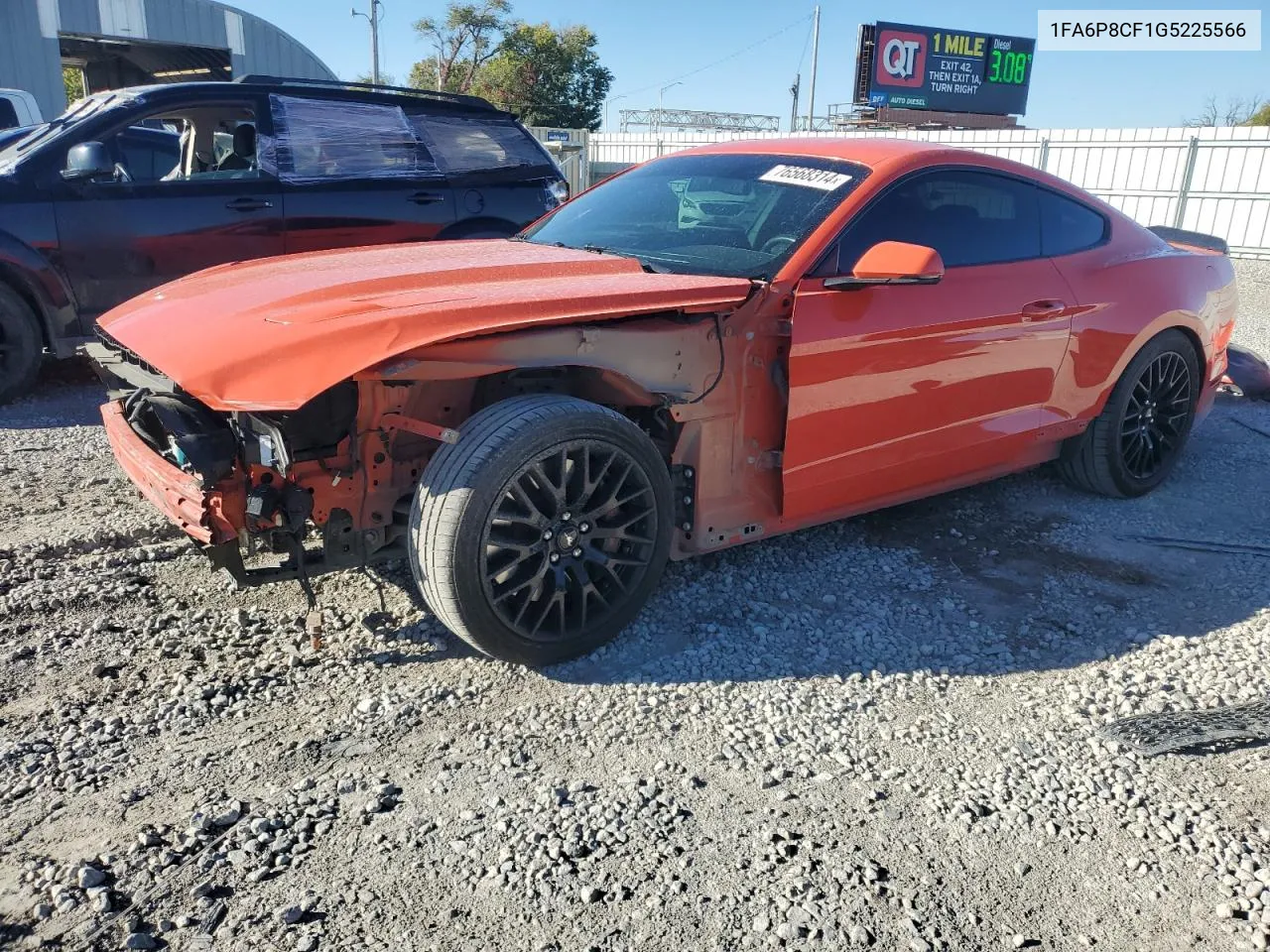 2016 Ford Mustang Gt VIN: 1FA6P8CF1G5225566 Lot: 76568314