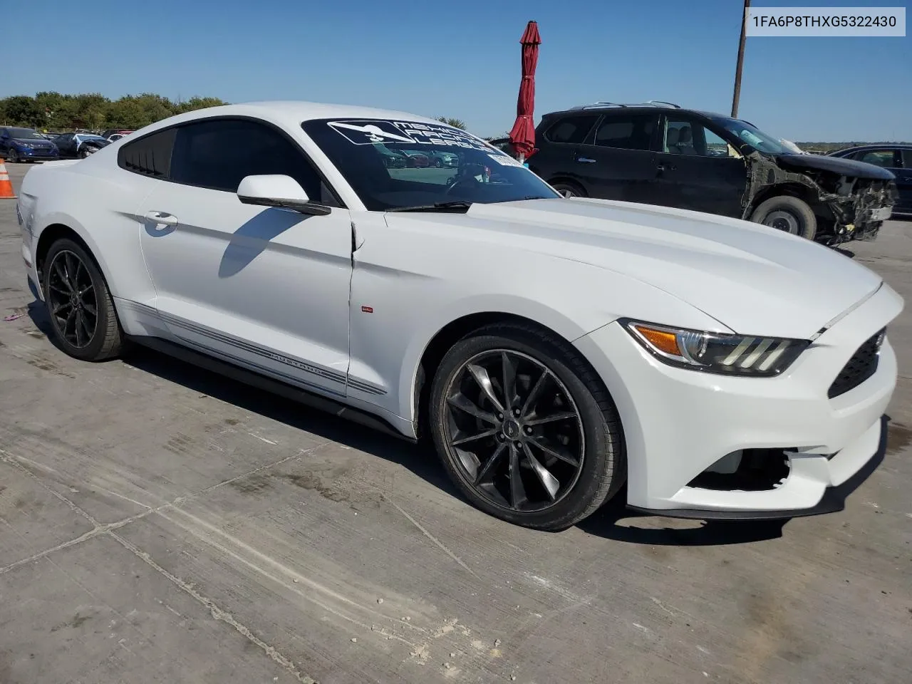 2016 Ford Mustang VIN: 1FA6P8THXG5322430 Lot: 76731914