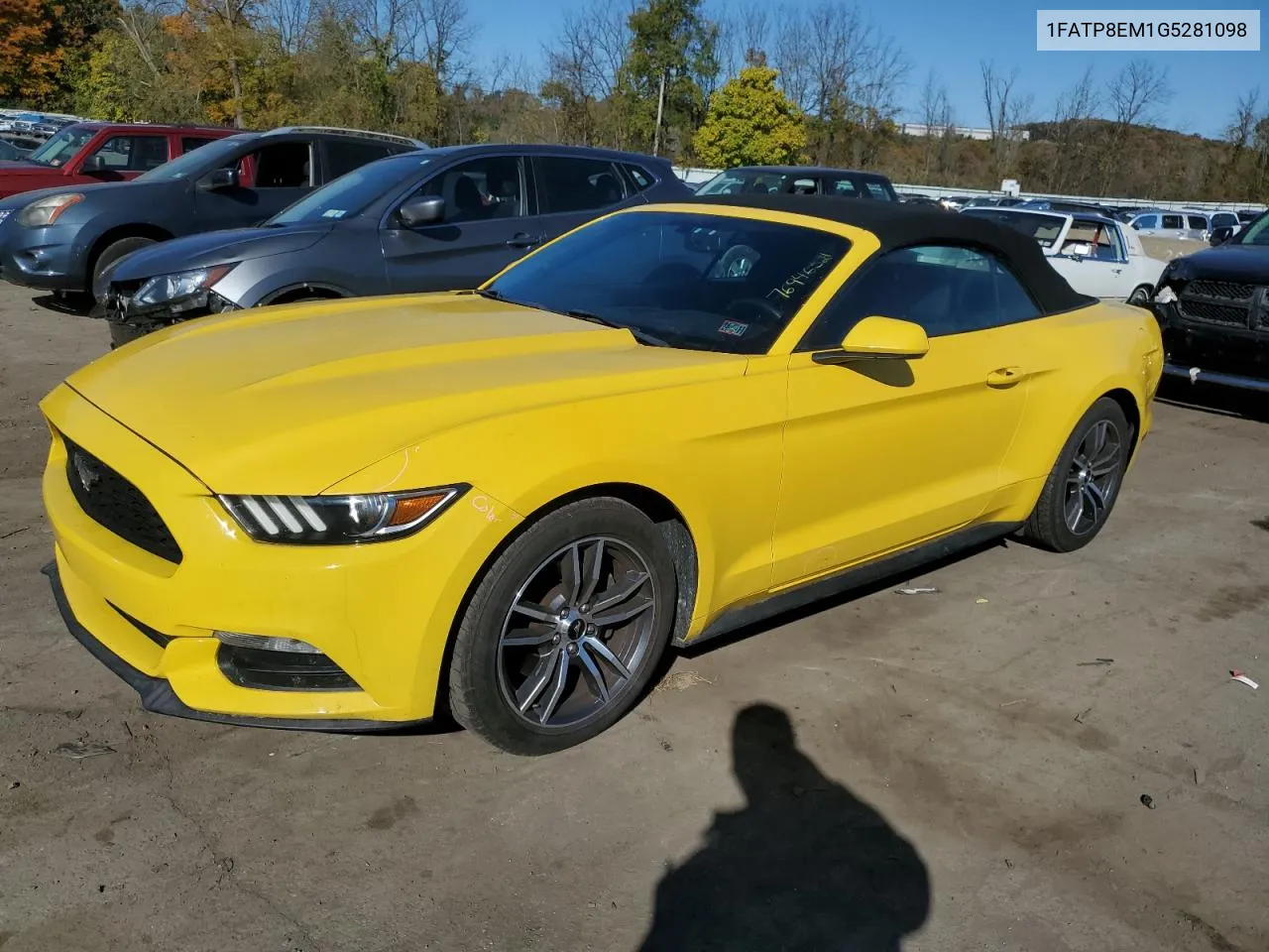 2016 Ford Mustang VIN: 1FATP8EM1G5281098 Lot: 76946524