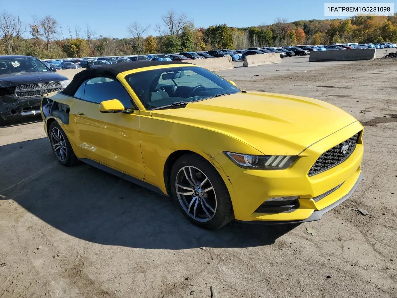 2016 Ford Mustang VIN: 1FATP8EM1G5281098 Lot: 76946524