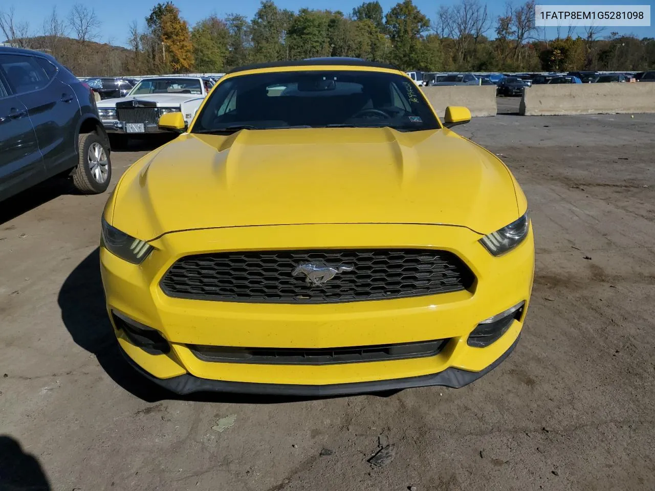 2016 Ford Mustang VIN: 1FATP8EM1G5281098 Lot: 76946524