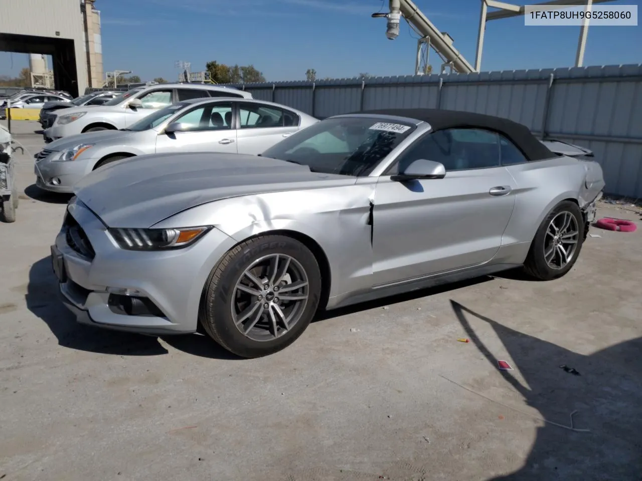 2016 Ford Mustang VIN: 1FATP8UH9G5258060 Lot: 76977494