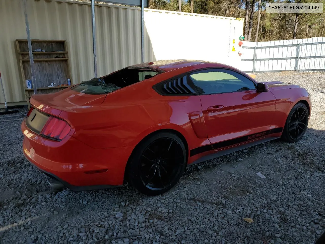 2016 Ford Mustang Gt VIN: 1FA6P8CF0G5204949 Lot: 77003674