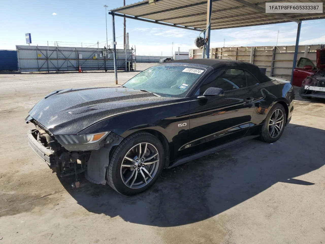 2016 Ford Mustang Gt VIN: 1FATP8FF6G5333387 Lot: 77011574