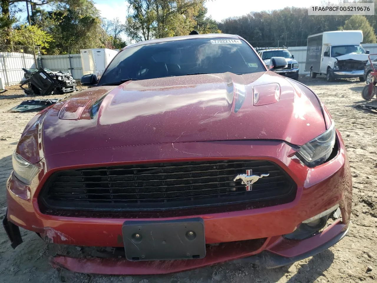 2016 Ford Mustang Gt VIN: 1FA6P8CF0G5219676 Lot: 77022114