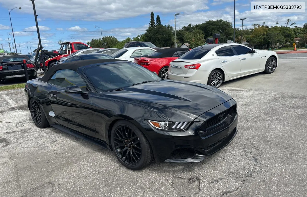 2016 Ford Mustang VIN: 1FATP8EM6G5333793 Lot: 77154754