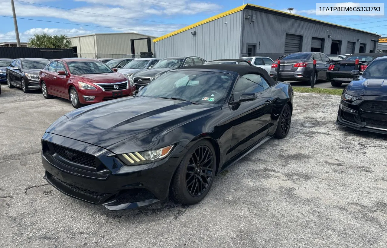 2016 Ford Mustang VIN: 1FATP8EM6G5333793 Lot: 77154754