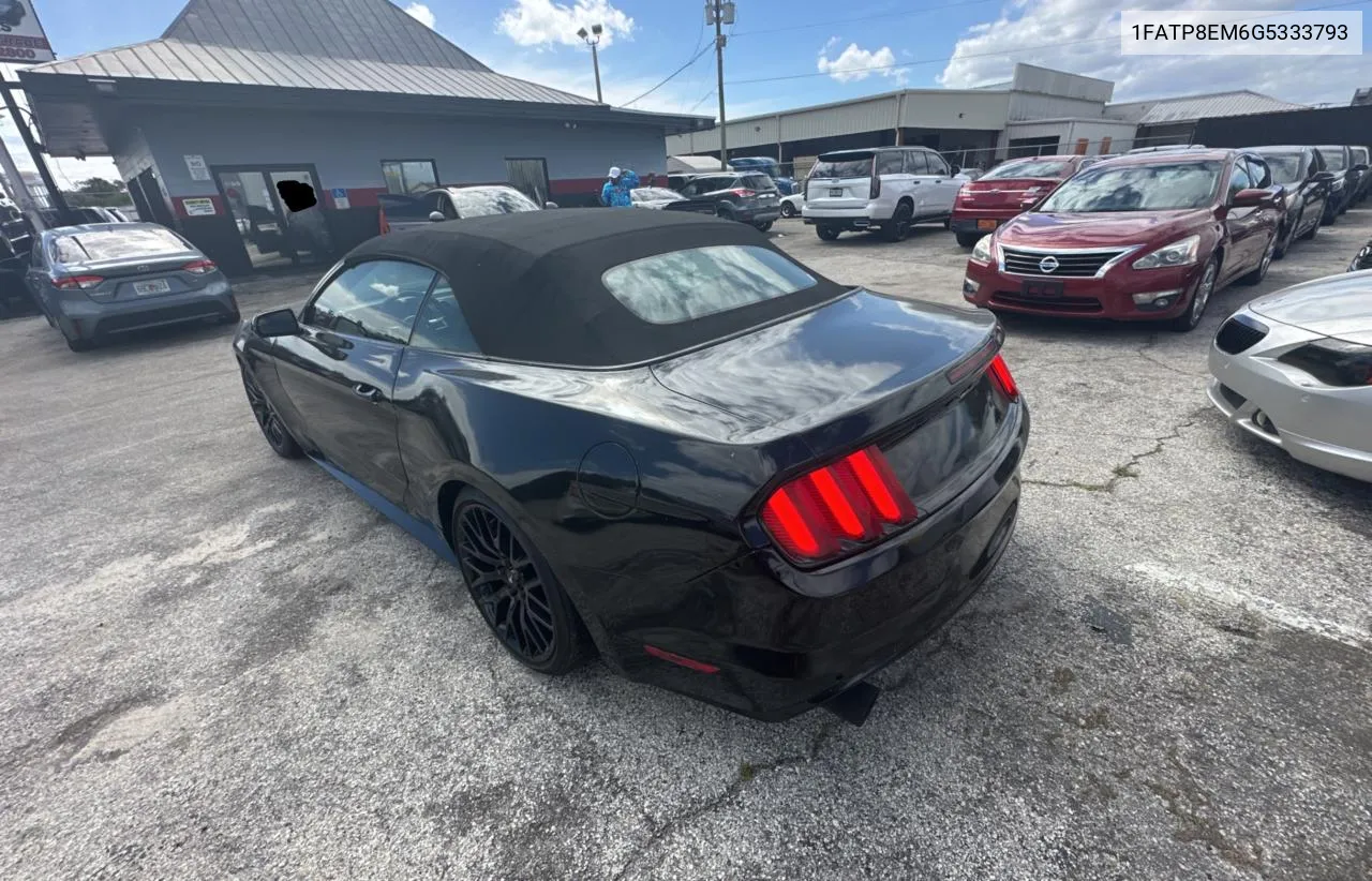 2016 Ford Mustang VIN: 1FATP8EM6G5333793 Lot: 77154754