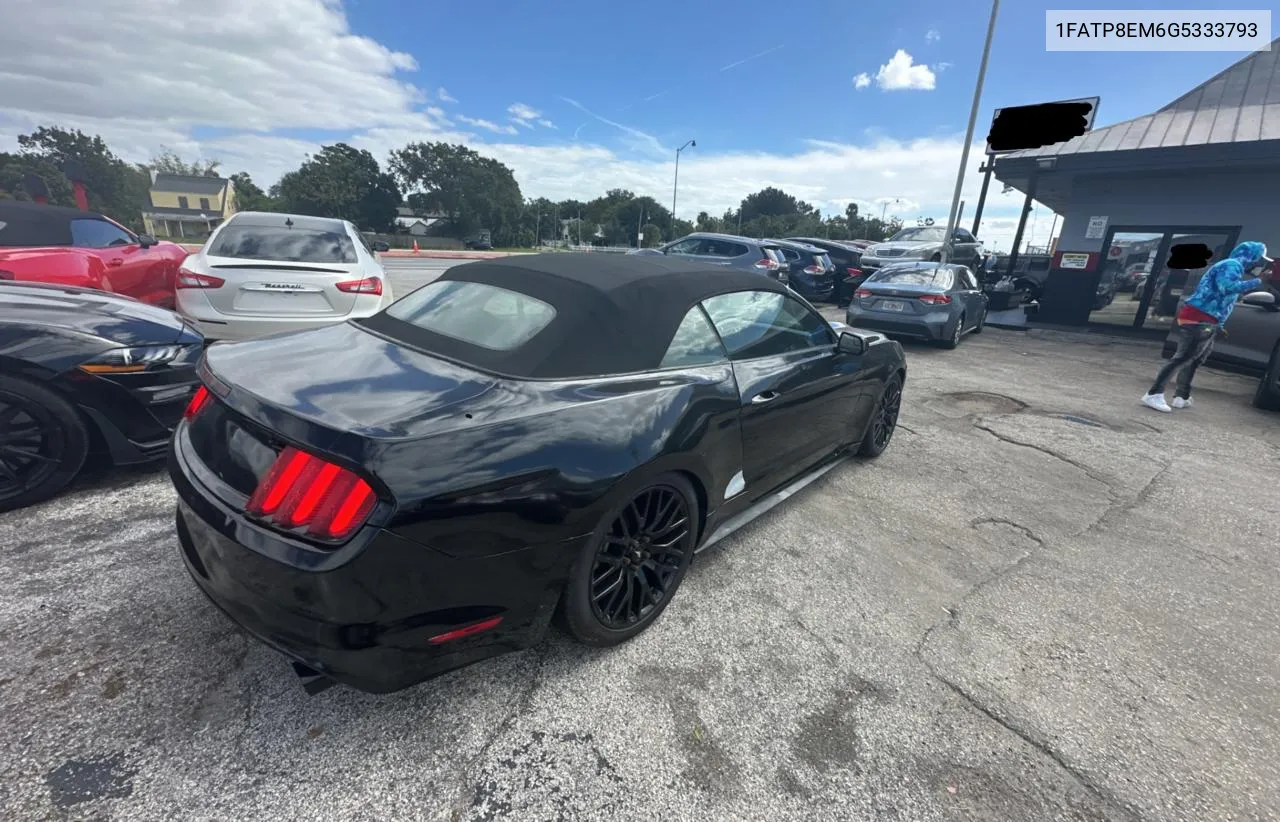 2016 Ford Mustang VIN: 1FATP8EM6G5333793 Lot: 77154754