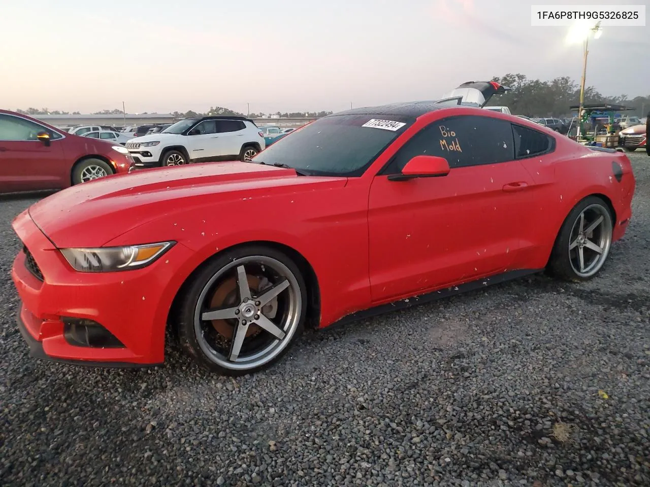 2016 Ford Mustang VIN: 1FA6P8TH9G5326825 Lot: 77322494