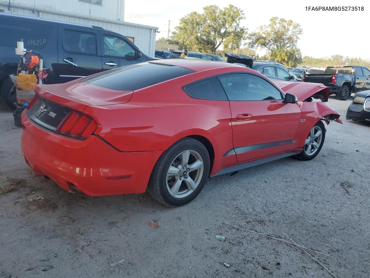 2016 Ford Mustang VIN: 1FA6P8AM8G5273518 Lot: 77531724