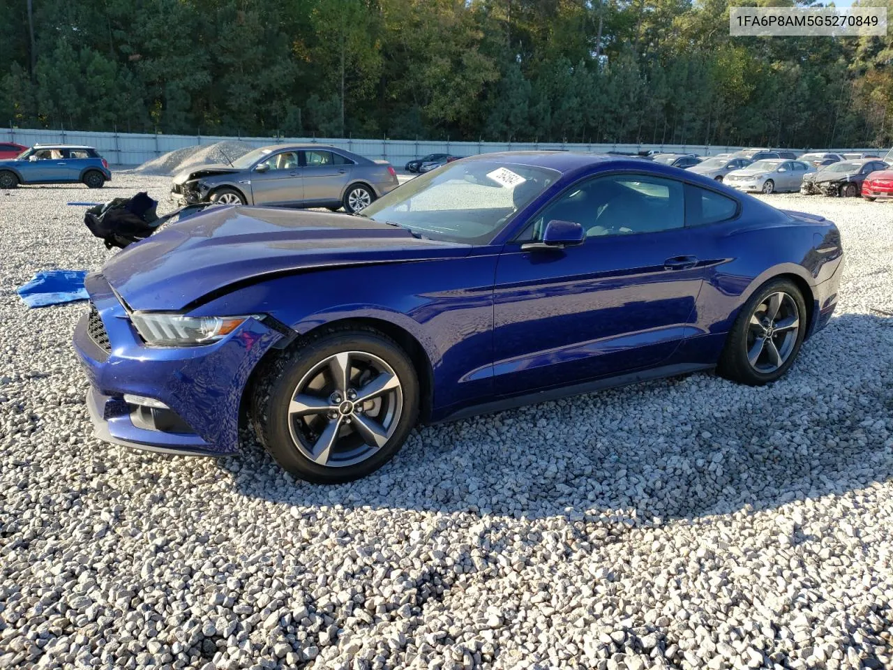 2016 Ford Mustang VIN: 1FA6P8AM5G5270849 Lot: 77664564