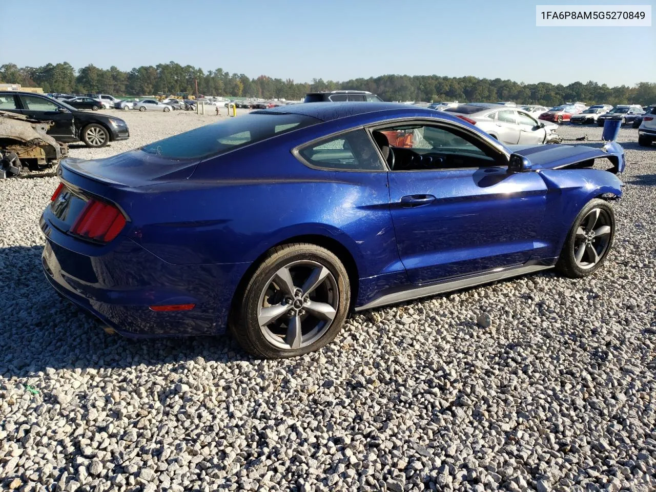 2016 Ford Mustang VIN: 1FA6P8AM5G5270849 Lot: 77664564