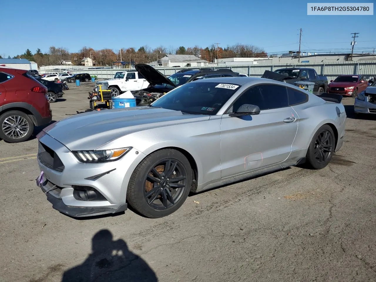 2016 Ford Mustang VIN: 1FA6P8TH2G5304780 Lot: 77821534