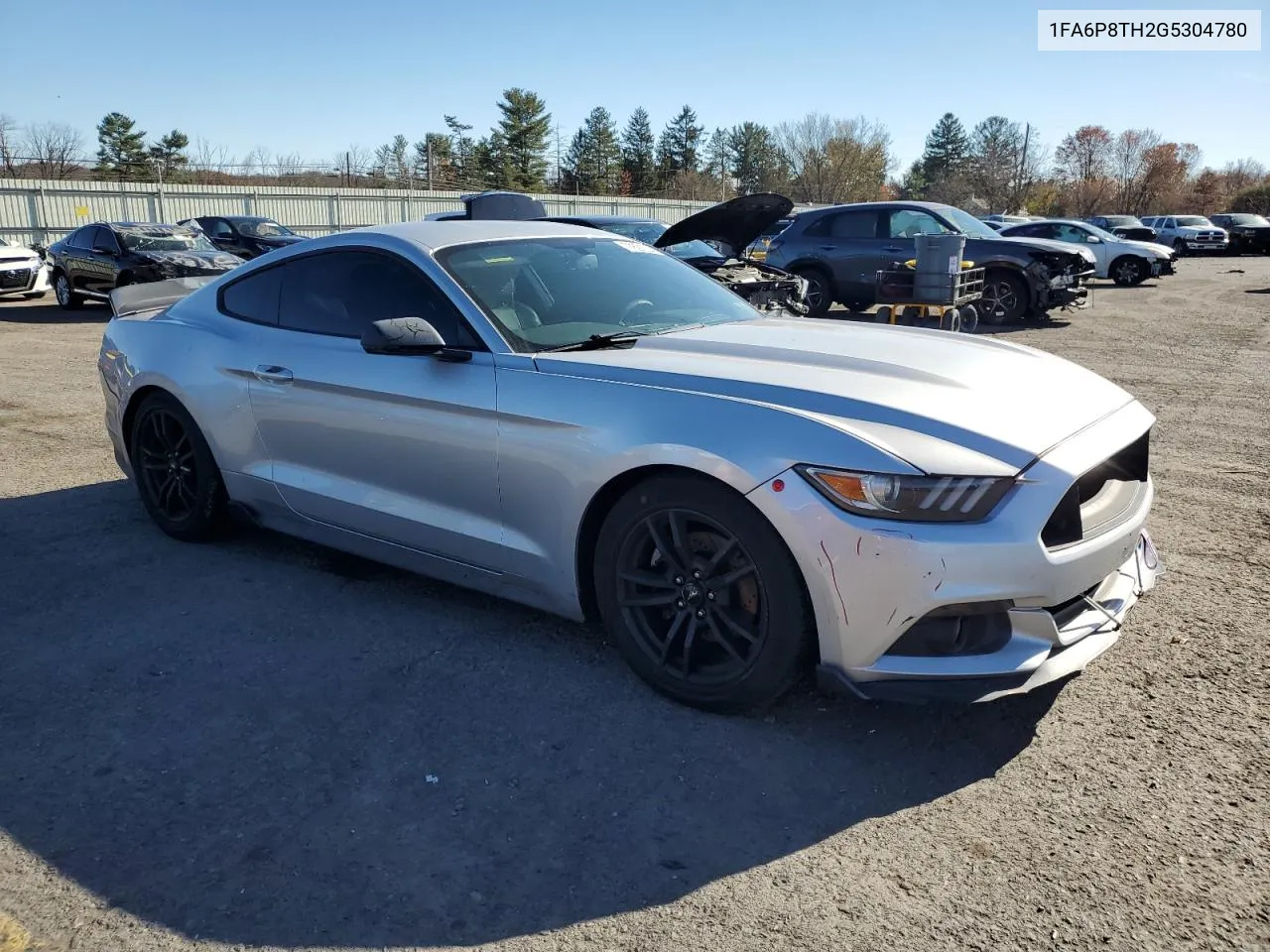 2016 Ford Mustang VIN: 1FA6P8TH2G5304780 Lot: 77821534