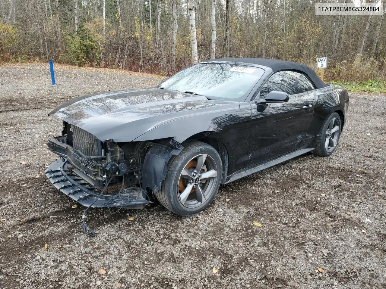 2016 Ford Mustang VIN: 1FATP8EM8G5324884 Lot: 78040334