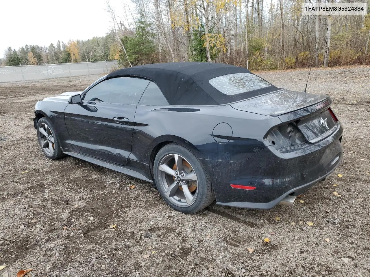 2016 Ford Mustang VIN: 1FATP8EM8G5324884 Lot: 78040334