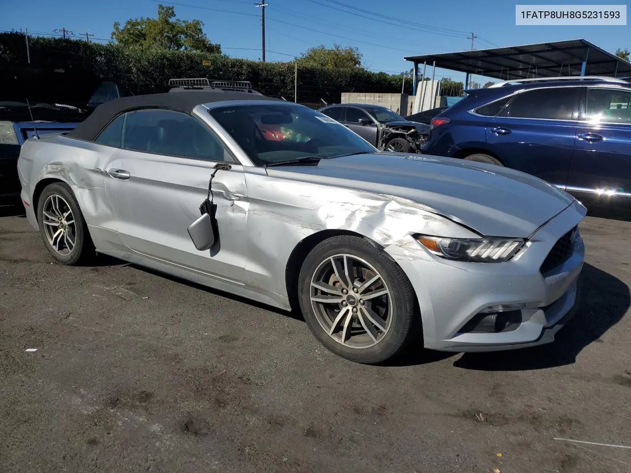 2016 Ford Mustang VIN: 1FATP8UH8G5231593 Lot: 78598484