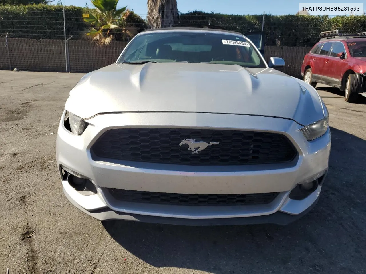 2016 Ford Mustang VIN: 1FATP8UH8G5231593 Lot: 78598484