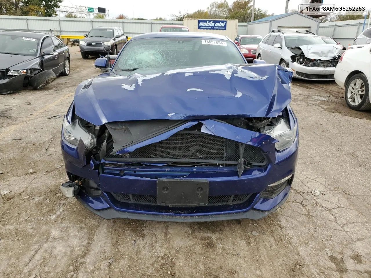 2016 Ford Mustang VIN: 1FA6P8AM6G5252263 Lot: 78697854