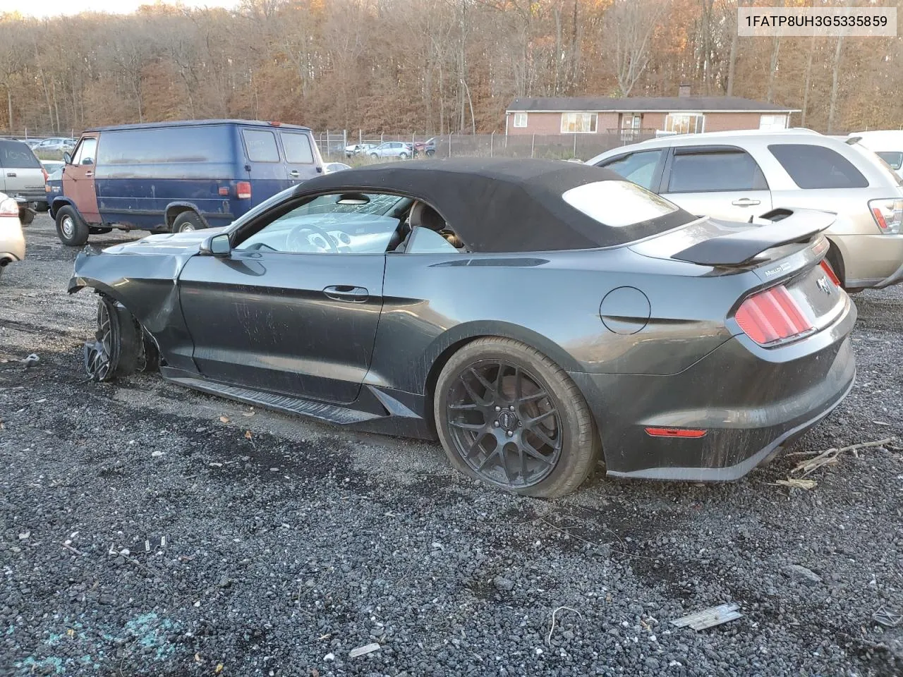 2016 Ford Mustang VIN: 1FATP8UH3G5335859 Lot: 78806154