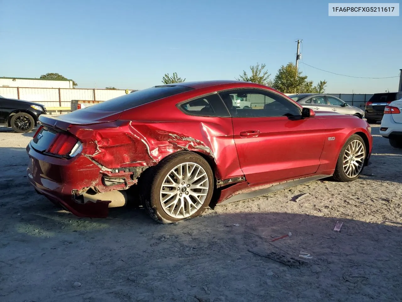 2016 Ford Mustang Gt VIN: 1FA6P8CFXG5211617 Lot: 79672454