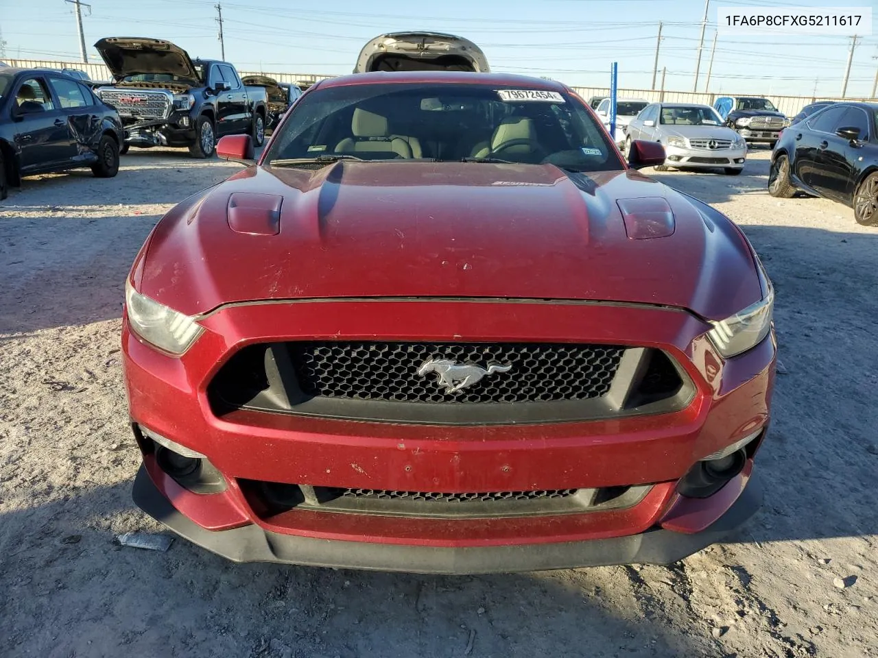 2016 Ford Mustang Gt VIN: 1FA6P8CFXG5211617 Lot: 79672454