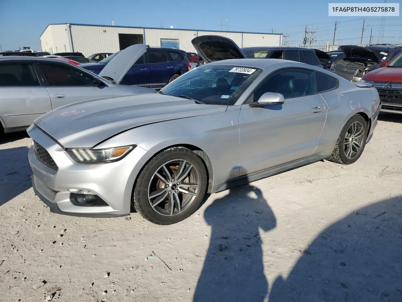 2016 Ford Mustang VIN: 1FA6P8TH4G5275878 Lot: 79733934