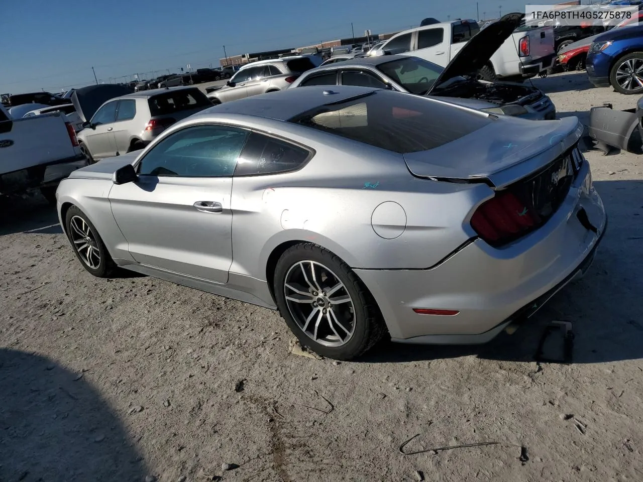 2016 Ford Mustang VIN: 1FA6P8TH4G5275878 Lot: 79733934