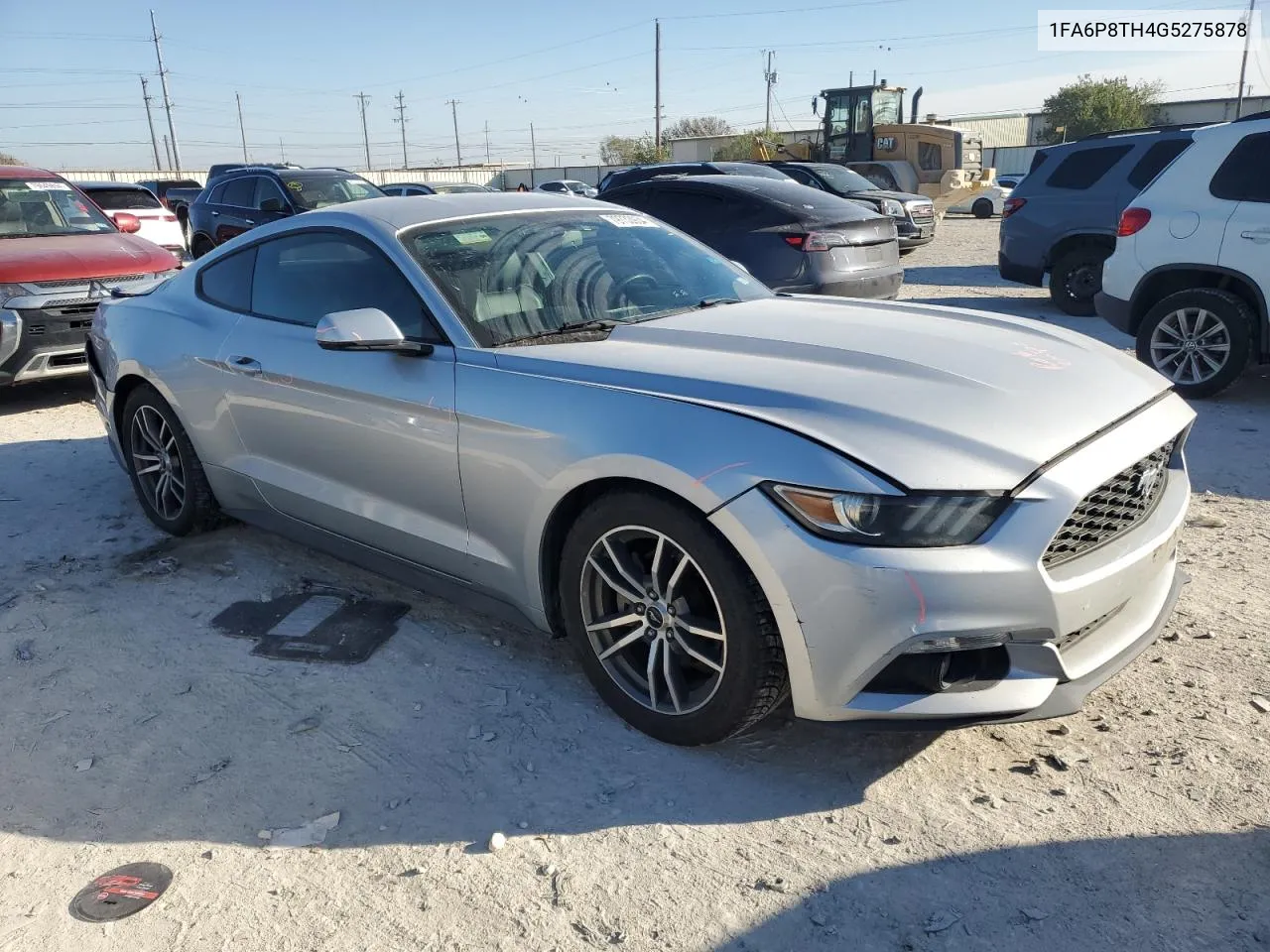 2016 Ford Mustang VIN: 1FA6P8TH4G5275878 Lot: 79733934