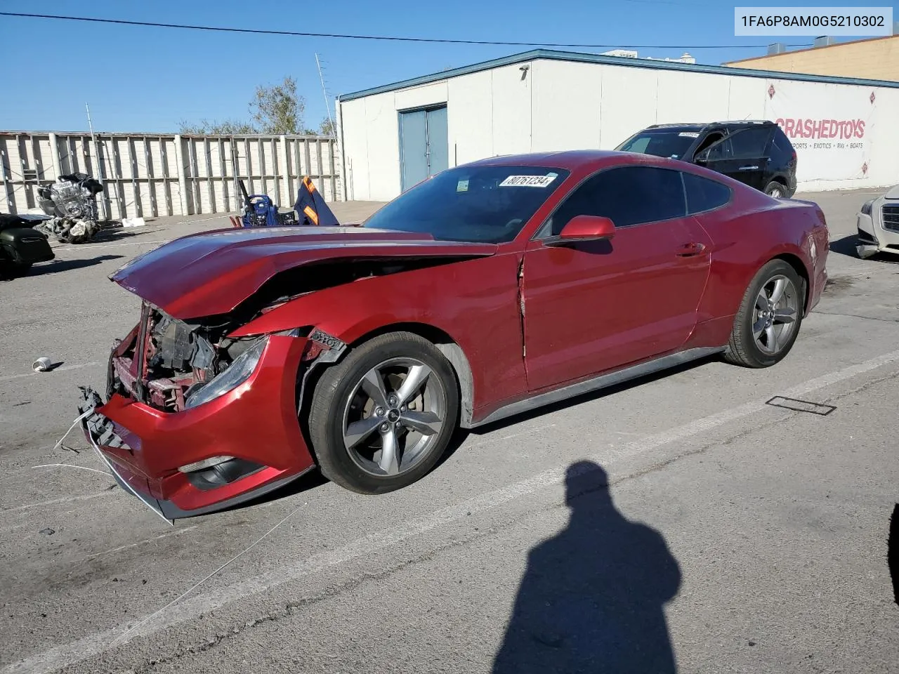 2016 Ford Mustang VIN: 1FA6P8AM0G5210302 Lot: 80761234