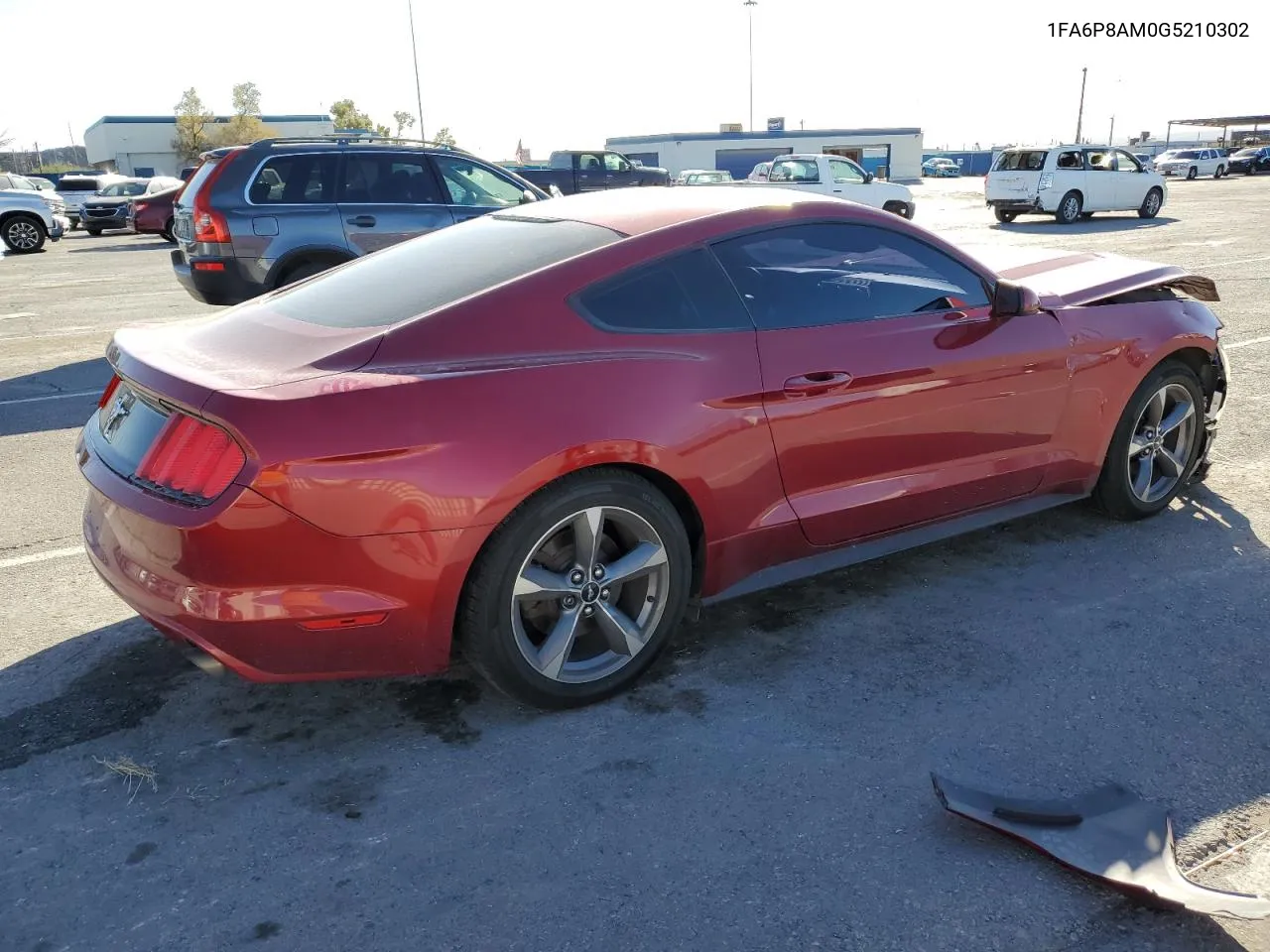 2016 Ford Mustang VIN: 1FA6P8AM0G5210302 Lot: 80761234