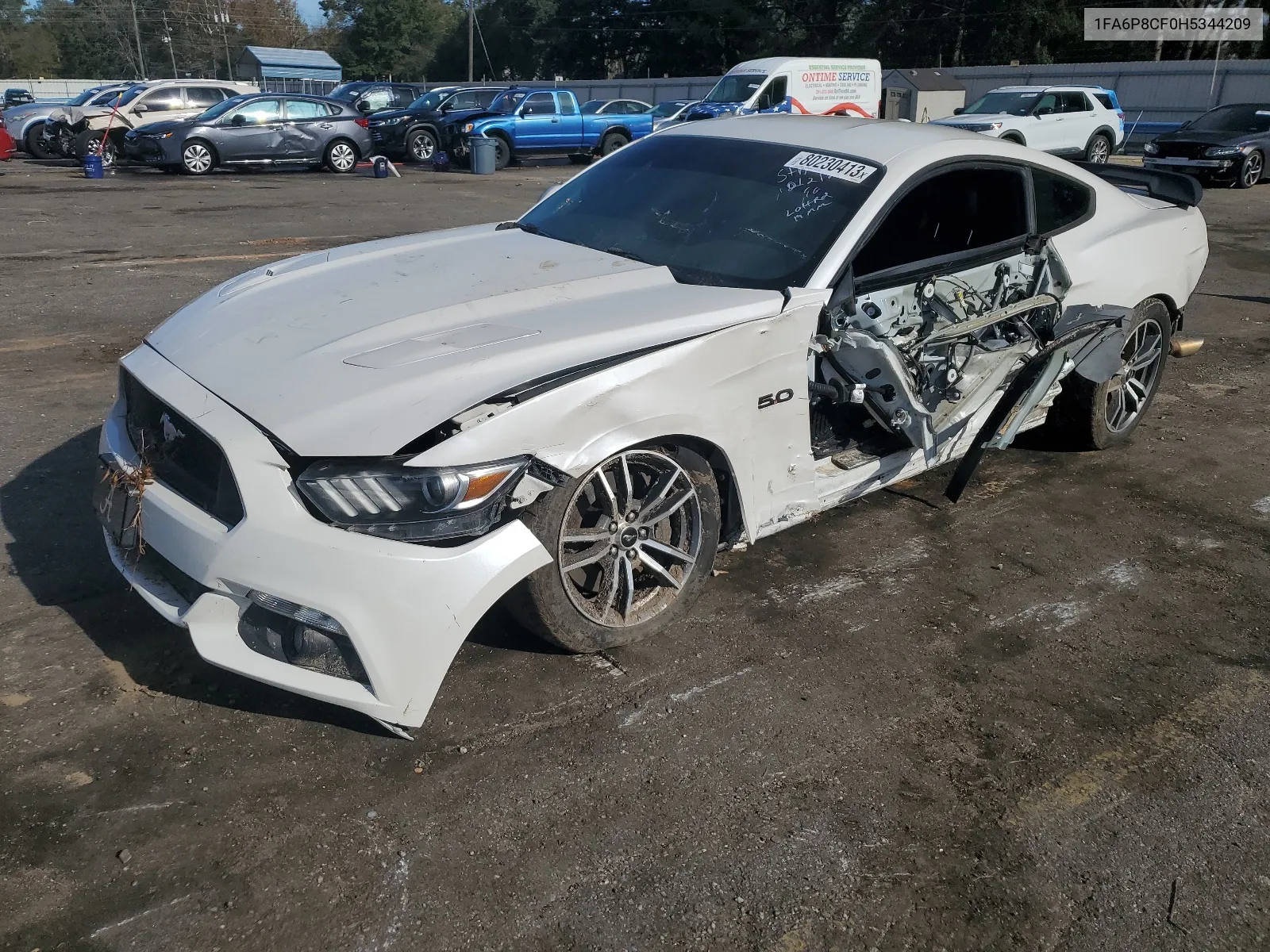 2017 Ford Mustang Gt VIN: 1FA6P8CF0H5344209 Lot: 56618794