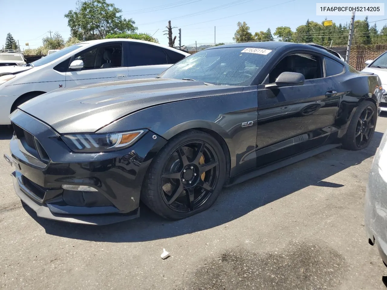 2017 Ford Mustang Gt VIN: 1FA6P8CF0H5214205 Lot: 61636114