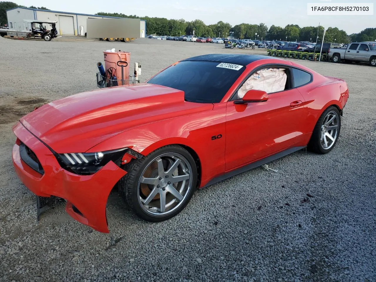 2017 Ford Mustang Gt VIN: 1FA6P8CF8H5270103 Lot: 62726624