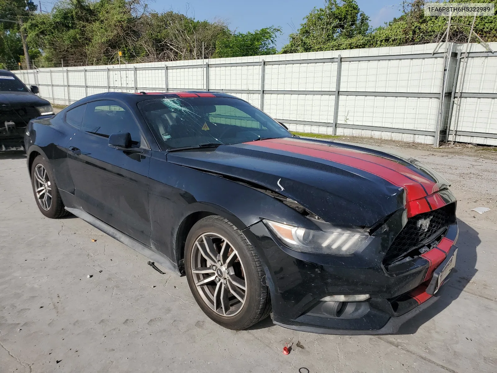 2017 Ford Mustang VIN: 1FA6P8TH6H5322989 Lot: 65115734