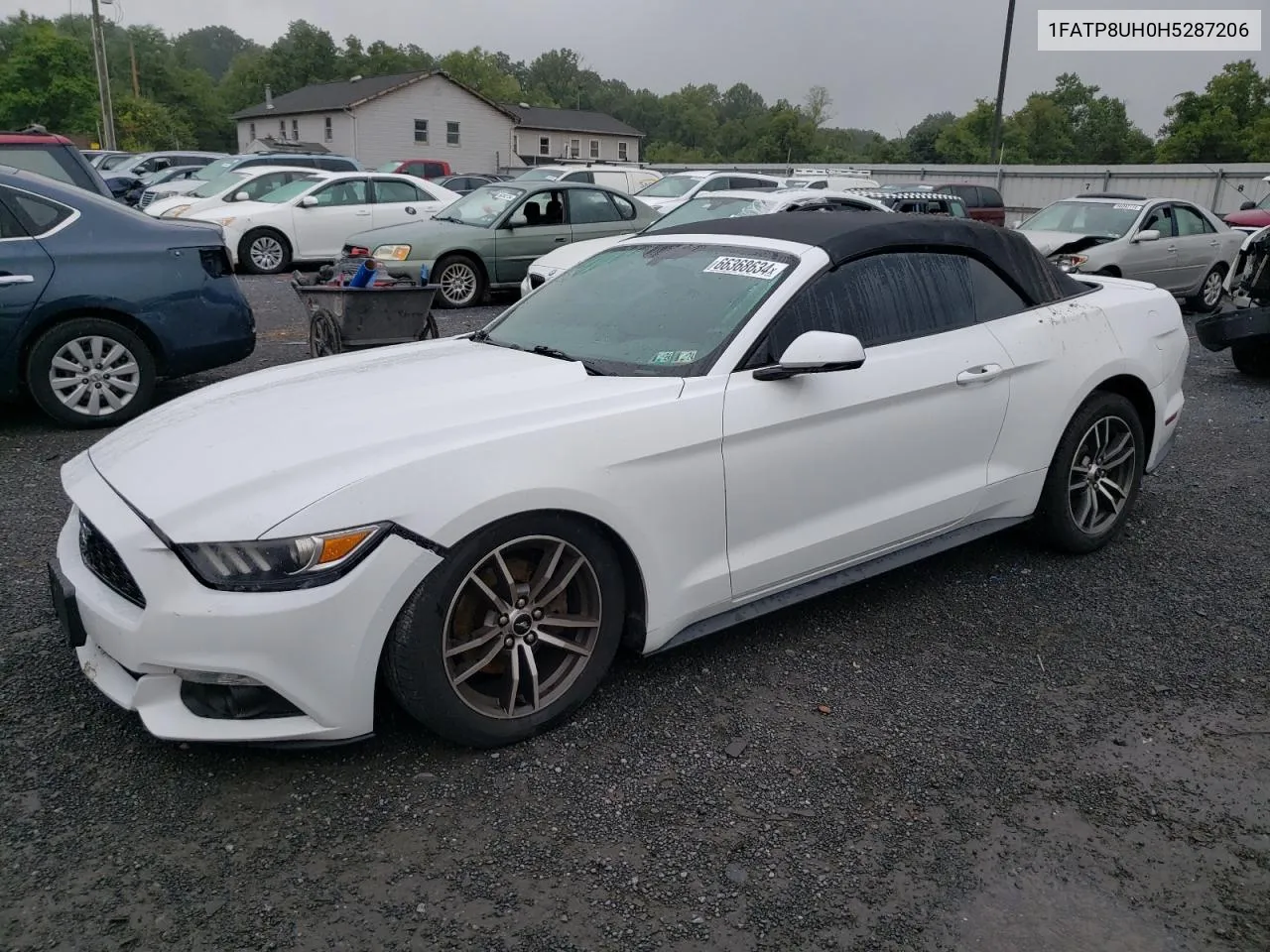 2017 Ford Mustang VIN: 1FATP8UH0H5287206 Lot: 66368634