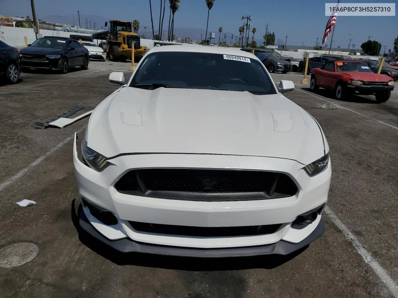 2017 Ford Mustang Gt VIN: 1FA6P8CF3H5257310 Lot: 66949914