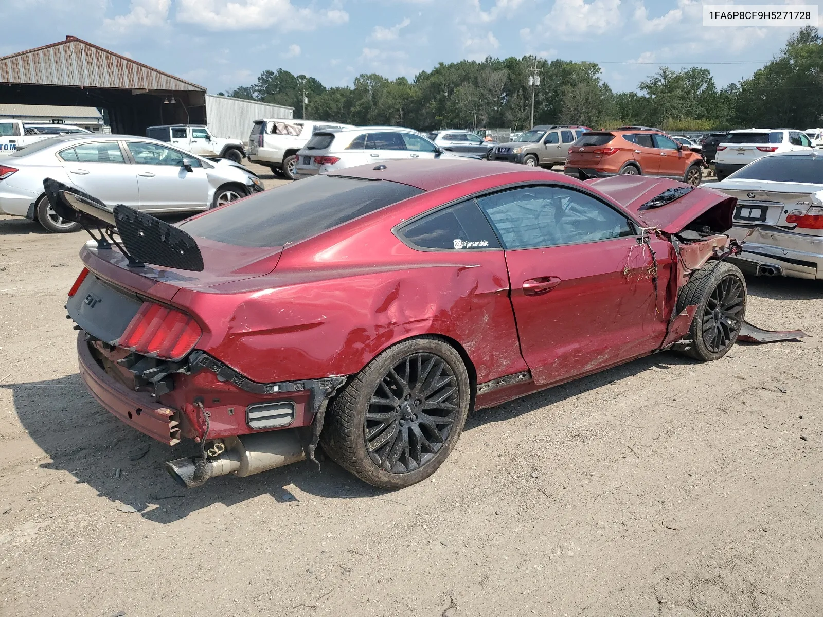 2017 Ford Mustang Gt VIN: 1FA6P8CF9H5271728 Lot: 67118594