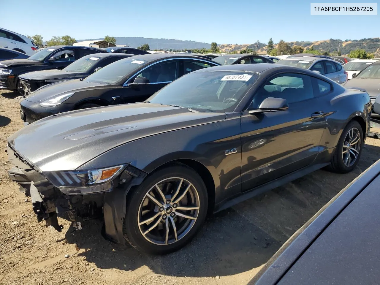 2017 Ford Mustang Gt VIN: 1FA6P8CF1H5267205 Lot: 68357404