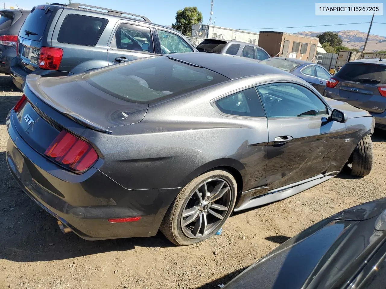 2017 Ford Mustang Gt VIN: 1FA6P8CF1H5267205 Lot: 68357404