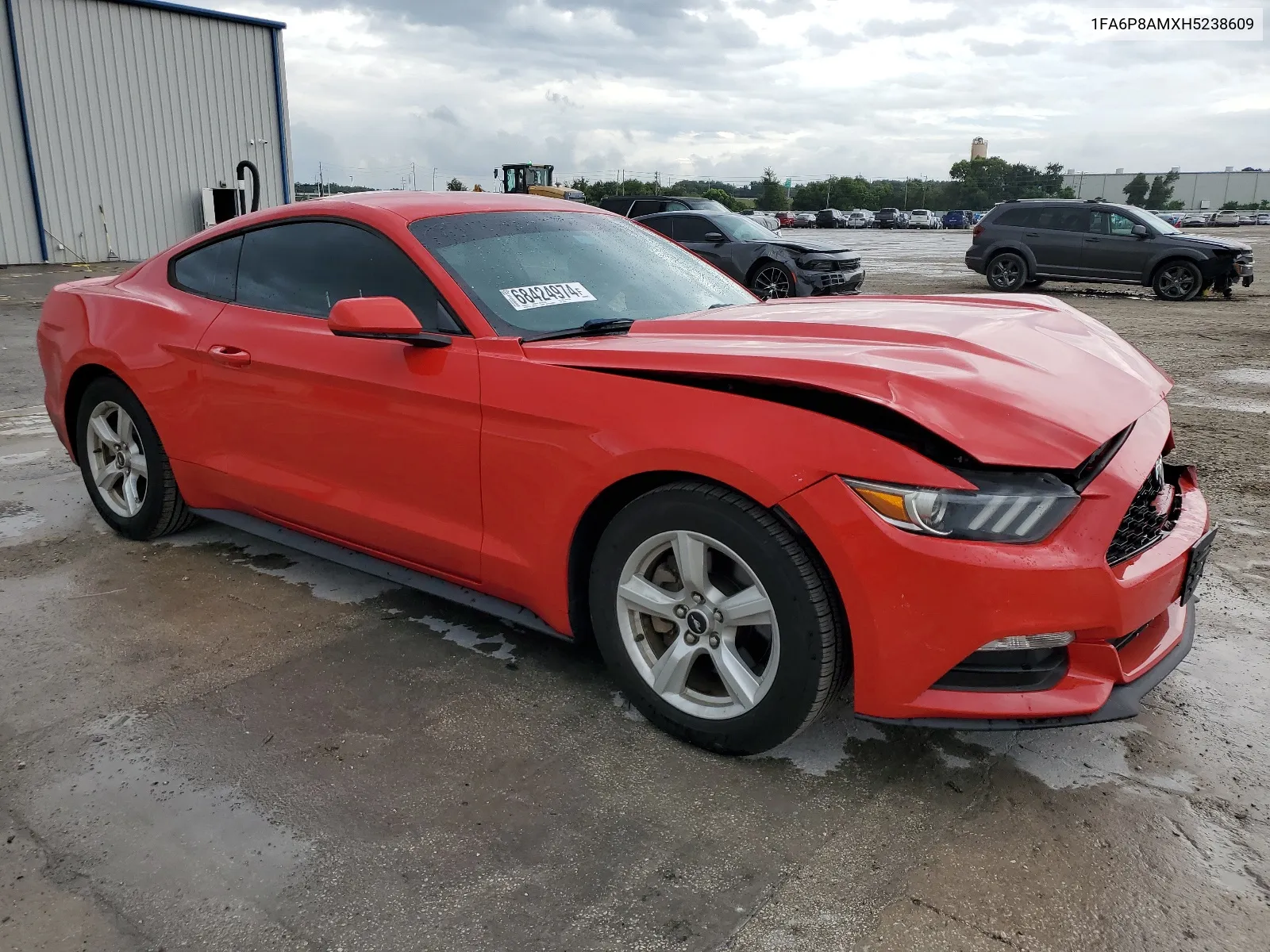 2017 Ford Mustang VIN: 1FA6P8AMXH5238609 Lot: 68424974