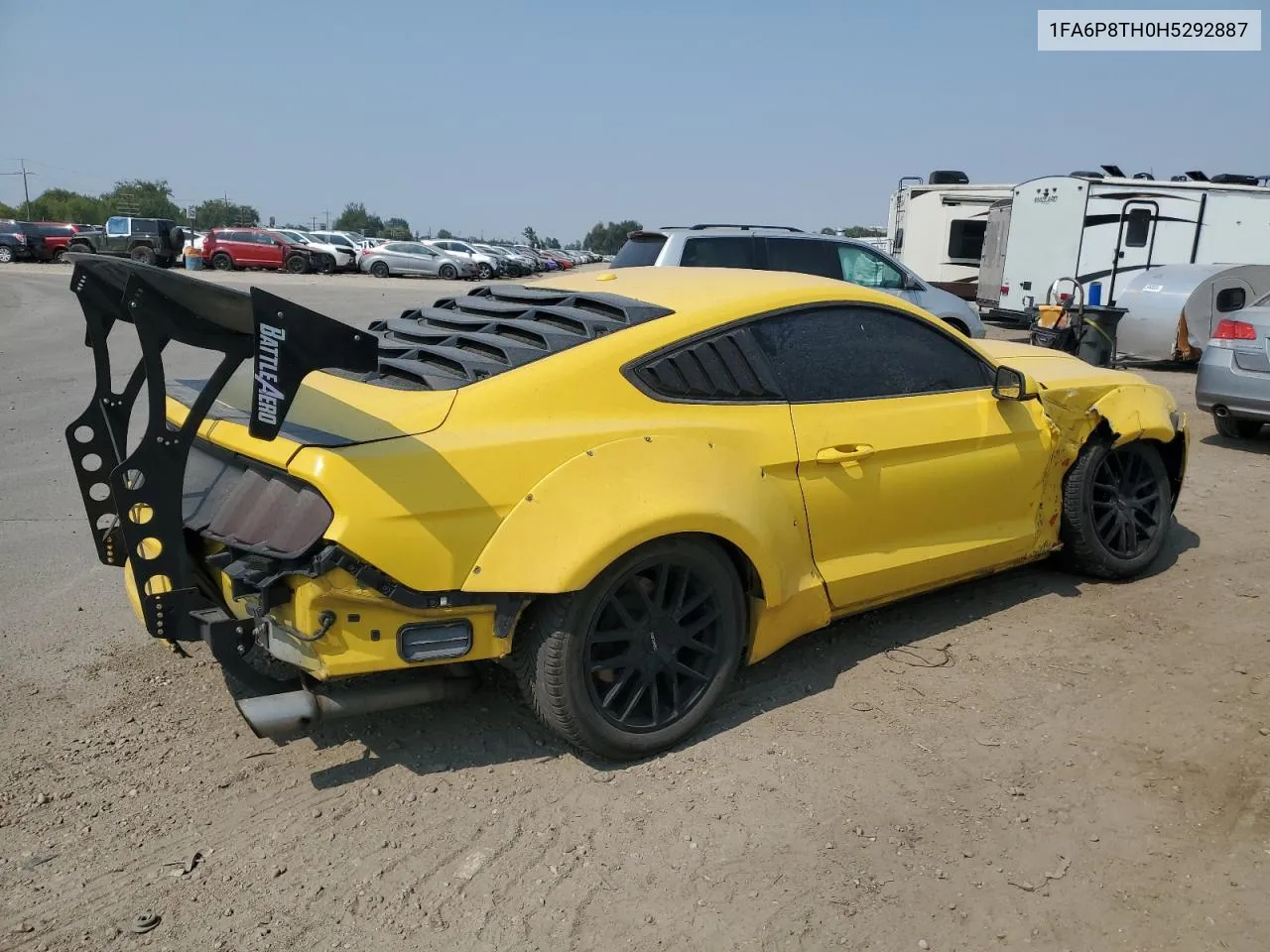 2017 Ford Mustang VIN: 1FA6P8TH0H5292887 Lot: 69490884