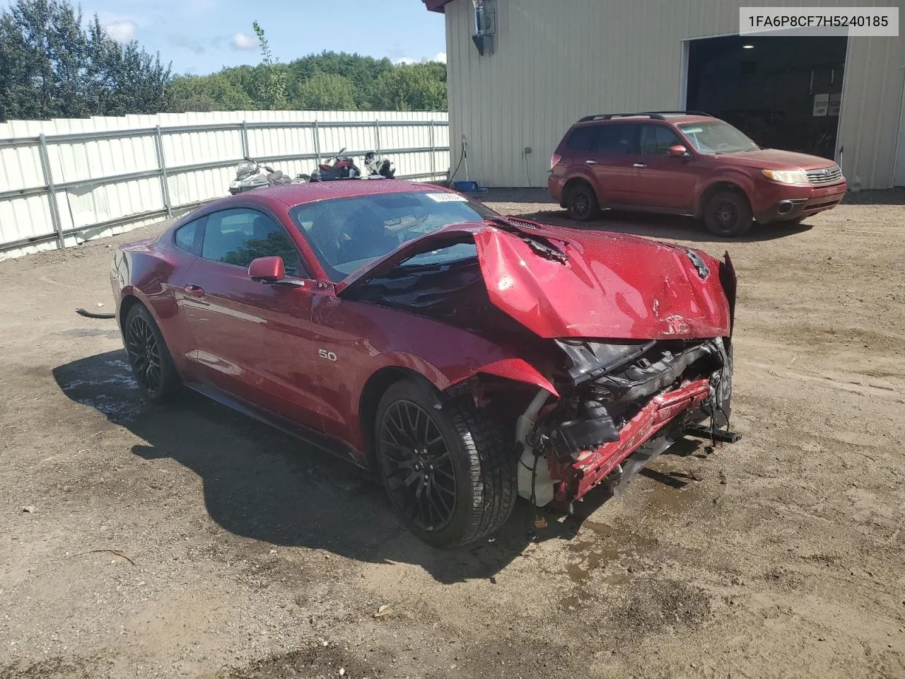 2017 Ford Mustang Gt VIN: 1FA6P8CF7H5240185 Lot: 70238654