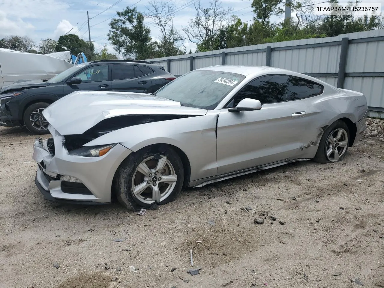 2017 Ford Mustang VIN: 1FA6P8AM4H5236757 Lot: 70798504