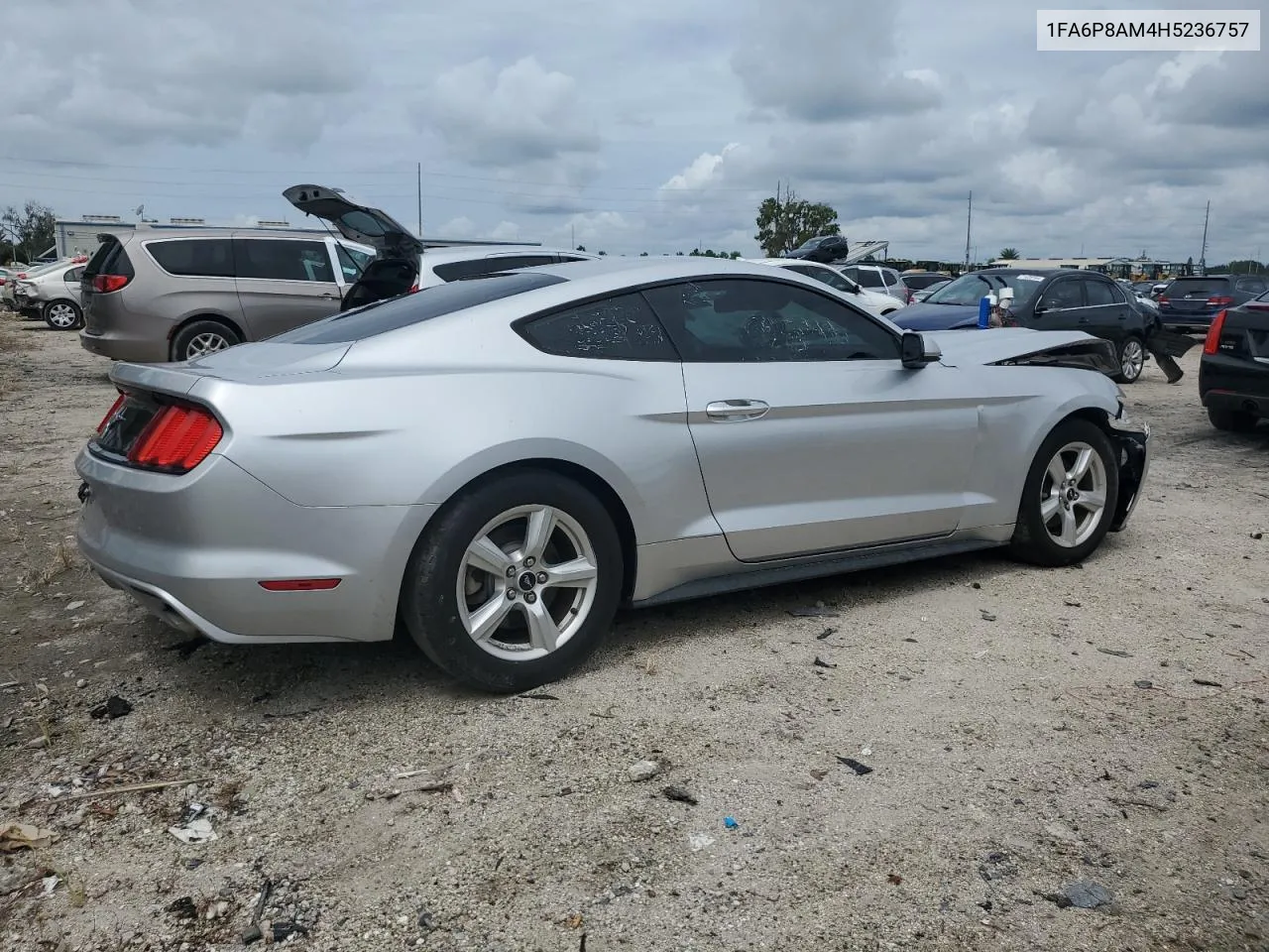 2017 Ford Mustang VIN: 1FA6P8AM4H5236757 Lot: 70798504