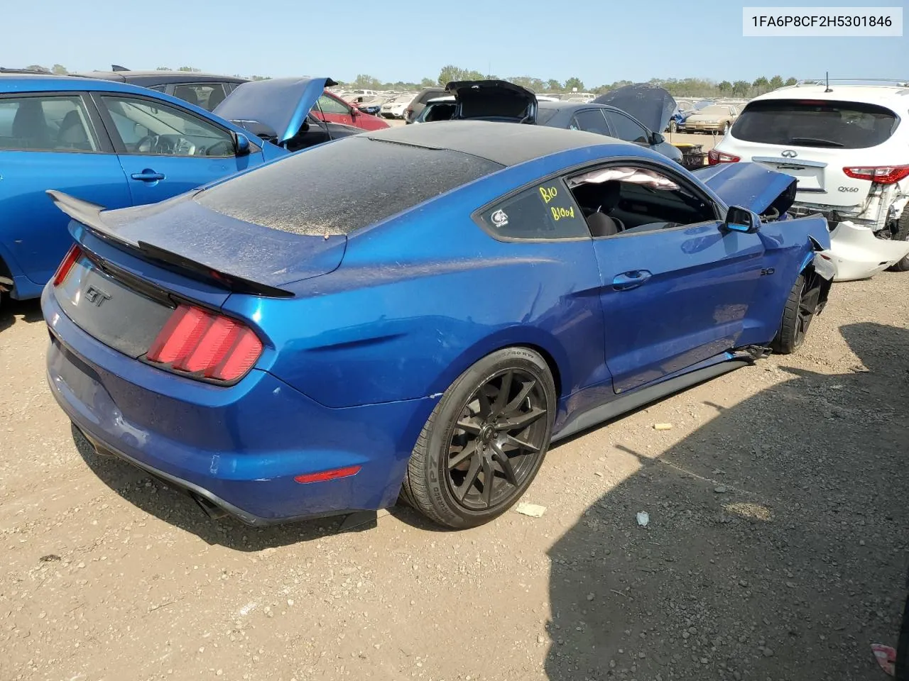 1FA6P8CF2H5301846 2017 Ford Mustang Gt